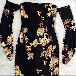 Off the shoulder mini dress